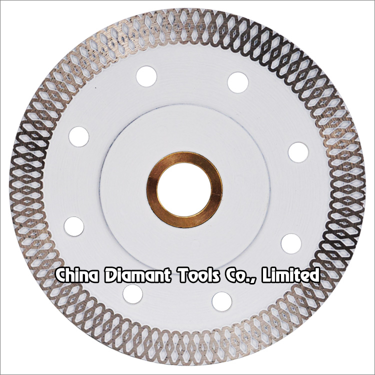 Diamond dry cutting saw blades - super thin continuous & fish scale rim