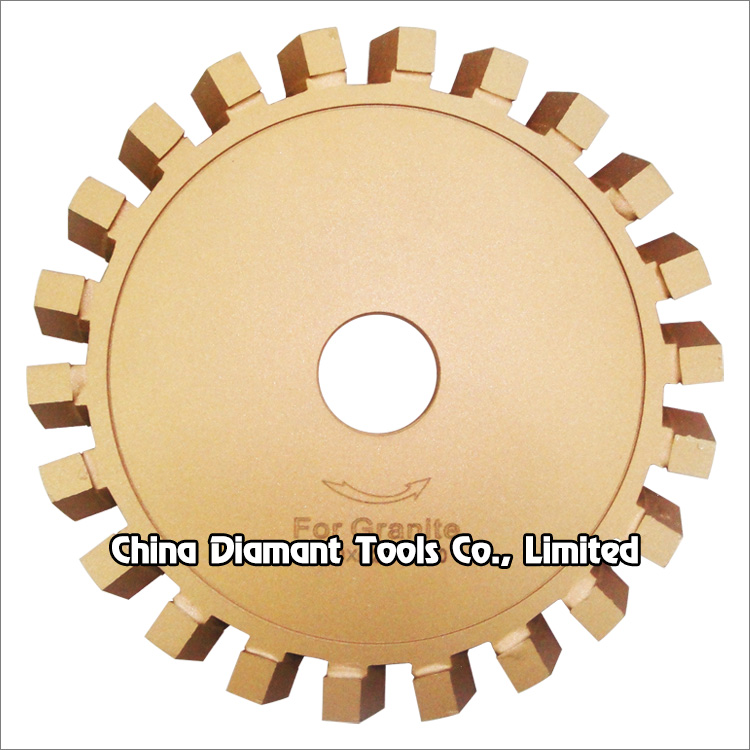 Diamond milling calibrating wheels for stone granite - steel core