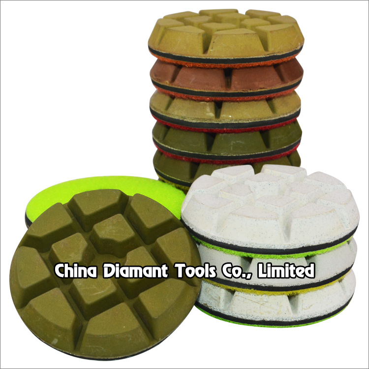 3 4 inch floor polishing diamond pads - resin bond wet or dry use