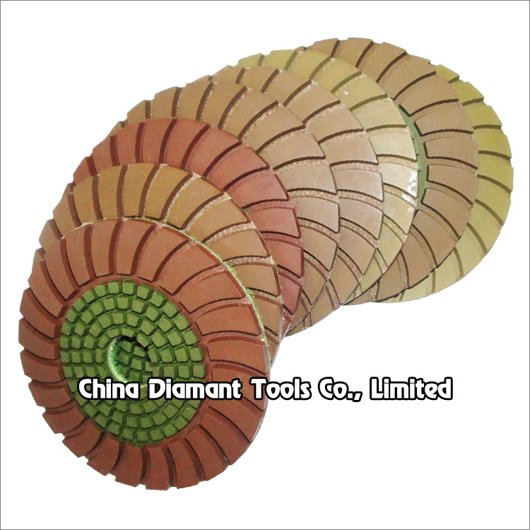 Diamond polishing pads dry use for engineer stone concrete - sun shape