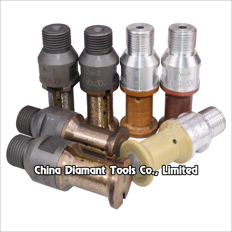 Diamond finger bits for granite - T shape, metal or resin bond